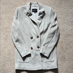 Who What Wear Gray sweater blazer jacket shacket medium